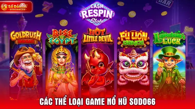 Các thể loại game Nổ hũ SODO66