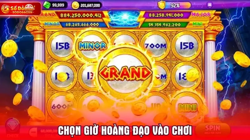 Chọn giờ hoàng đạo vào chơi