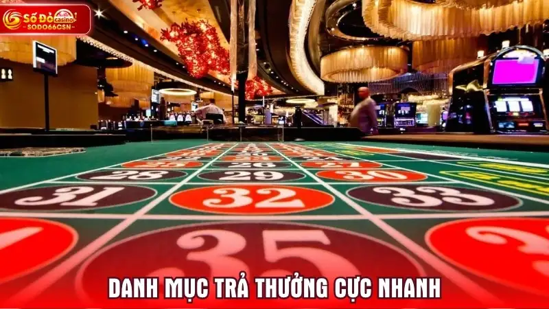 Danh mục trả thưởng cực nhanh